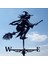 Metal Cadı Şekli Weathervane Çatı Montaj Hava Kanadı Bahçe Çiftliği Süsleme (Yurt Dışından) 4