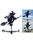 Metal Cadı Şekli Weathervane Çatı Montaj Hava Kanadı Bahçe Çiftliği Süsleme (Yurt Dışından) 5