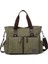 Çok Cepli Pamuklu Kanvas Omuz Çantası Düz Renk Yeşil (Yurt Dışından) 1