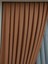 Turuncu Düz Renk Pileli Keten Fon Perde, Seyrek Pile, Tek Kanat 50 x 260 Cm. 4