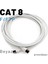 CAT8 F/FTP Ethernet (Network, LAN) Kablosu, Beyaz, 25 cm 3