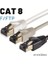 CAT8 F/FTP Ethernet (Network, LAN) Kablosu, Beyaz, 25 cm 4