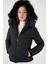 Peluş Astarlı Slim Fit Suni Kürklü Çıkarılabilir Kapüşonlu Cepli Mont Bayan MONT 497ADELE 3