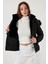 Peluş Astarlı Slim Fit Suni Kürklü Çıkarılabilir Kapüşonlu Cepli Mont Bayan MONT 497ADELE 5