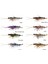 3D Shrimp Weedless 9 cm 7 gr Suni Yem Plum Chartreuse 2