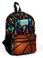 Kids Siyah Basketbol Toplu Iki Bölmeli Yuva Sırt Çantası 23345 1