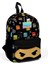Kids Siyah Ninja Desenli Iki Bölmeli Yuva Sırt Çantası 23349 1