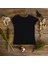 Kız Çocuk Kısa Kollu T-Shirt - Siyah 3