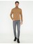 Erkek Camel Melanj Slim Fit Balıkçı Yaka Basic Triko Kazak 50248583-VR122 5