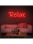 Relax Neon Duvar Yazısı Dekoratif Duvar Aydinlatmasi Gece Lambası 1