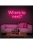 Where To Next Neon Duvar Yazısı Dekoratif Duvar Aydinlatmasi Gece Lambası 1
