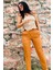 Zara Model Taba Atlas Kumaş Pantolon 1