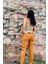 Zara Model Taba Atlas Kumaş Pantolon 2