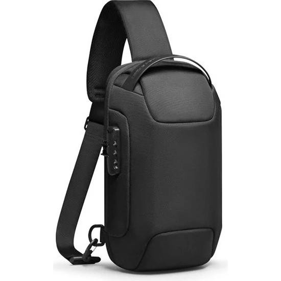 Mark Ryden Hırsızlığa Karşı Göğüs Çantası Crossbody Çanta Iş Çantası USB Şarj -Siyah (Yurt Dışından)
