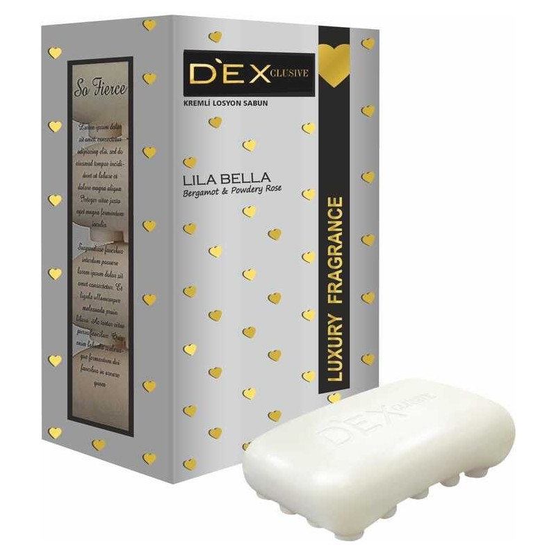 Dex Kremli Losyon Sabun Lila Bella 4X100 gr Bergamot ve Pudralı Gül Kokusuyla Lüks Deneyim