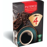 Filterco Kahve Filtre Kağıdı 1 x 4 80 Li