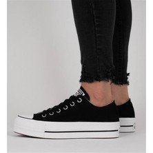 Converse Chuck Taylor All Star Lift Yüksek Taban Kadın Siyah Spor Ayakkabı 560250C V4