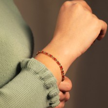 Adil Idil Kuyumculuk 14 Ayar Sıralı Kırmızı Boncuk Bileklik