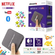 Dreamstar A4 Android Tv Box 4K Netflix Wifi Bluetooth Ethernet Sd 4gb Ram 64GB Hafıza