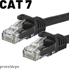 IRENIS CAT7 Ethernet (Network, LAN) Kablosu, Siyah, 7.50 metre