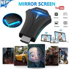 Good Shop Mirascreen K12 Tv Çubuğu Wifi Ekran Alıcısı HDMI Uyumlu Stream Cast Mirror Ekran Airplay Miracast Anycast Airmirror (Yurt Dışından)