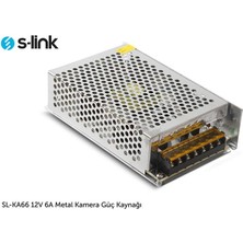 S-Link SL-KA66 12V 6A Metal Kamera Güç Kaynağı