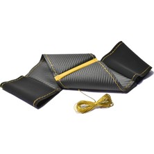 Gürler Oto Aksesuar Gürler Honda Cıvıc Alkantra Dikmeli Direksiyon Kılıfı Sarı Yüzük