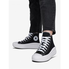Converse All Star Move Hi Siyah Beyaz Yüksek Taban Spor Ayakkabı 568497C V7