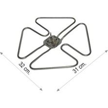 End Elektrik Kelebek Rezistans 2750W 220V 6,5q Cr-Ni