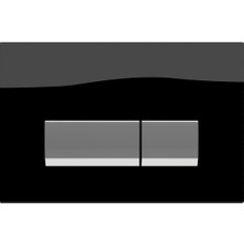 Bocchi Vivente Gömme Rezervuar Kumanda Paneli Metal Cam Siyah 8200-0105