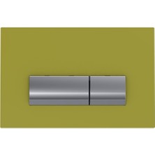 Bocchi Vivente Gömme Rezervuar Kumanda Paneli Metal Cam Sarı 8200-0156