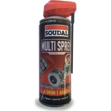 Soudal Kobra Başlıklı 8in1 Multi Sprey Yağlayıcı 400ML.