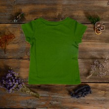 Think Simple Think SimpleThink Simple Organik Kız Çocuk Kısa Kollu T-Shirt - K.yeşil