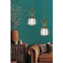 Begüsa Tarz 2.li Camlı Avize Eskitme