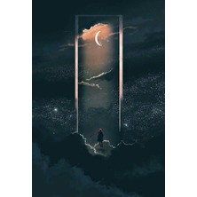 Webcenter Moon Mdf Ahşap Poster