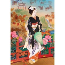 Webcenter Japan Tasarımlı 3'lü Mdf Ahşap Poster