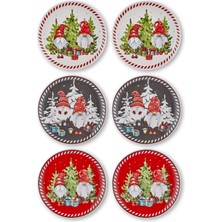 The Mia Gnomes Servis Tabağı 6'lı Set - 26 cm