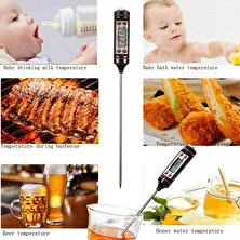 TR Tiktok Mutfak Dijital Barbekü Gıda Termometresi Et Kek Şeker Kızartma Izgara Yemek Ev Yemek Pişirme Termometresi Ölçer Fırın Termometresi Aracı