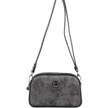 Silver Polo Silver  Polo Kadın Çapraz Çanta M.gümüş - Siyah NV745