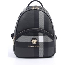 Silver Polo Silver  Polo Kadın Sırt Çantası Siyah - Siyah NV945