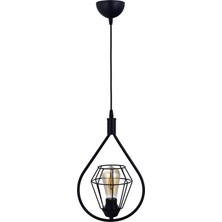 Özpolat Aydınlatma Sıla Terkos Sarkıt Avize (Siyah)