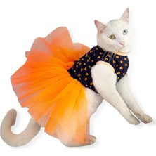 Kemique Hearty Tarty Orange Tütülü Kedi Elbisesi, Kıyafeti Tutu