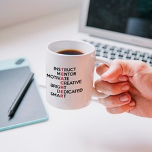 Hediye Sepeti Hediyesepeti Öğretmenler Günü Hediyesi Teacher Kelime Tasarımlı Porselen Kupa