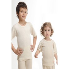 HASYÜN 500&550 Unisex Çocuk Termal Yün İçlik Takım-Krem