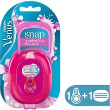 Gillette Venus Venus   Venus Snap Breeze Tıraş Makinesi Seyahat Boyu  Yüz Temizleyici