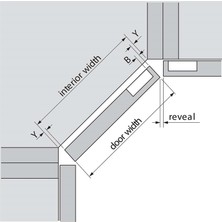 Blum 79T5550 Clıp Top +45° Iı Binili Açılı Menteşe