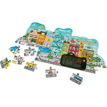 Hape Puzzle Hareketli Şehir Yapbozu