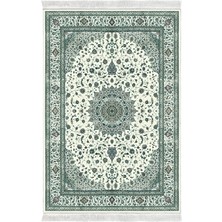 Alanur Home Eko Trend Djt Halı Yıkanabilir Kaymaz Taban P1372 Osmanlı Yeşil