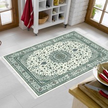 Alanur Home Eko Trend Djt Halı Yıkanabilir Kaymaz Taban P1372 Osmanlı Yeşil