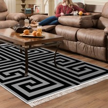 Alanur Home Eko Trend Djt Halı Yıkanabilir Kaymaz Taban 768 Modern Gri